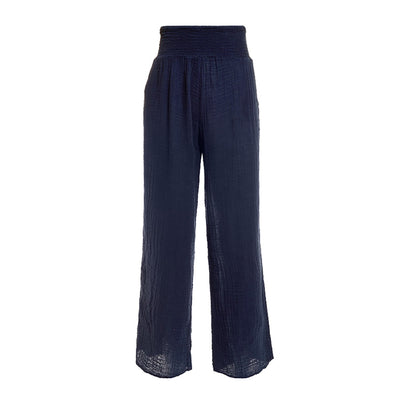 Felicite Smocked Pant - Navy
