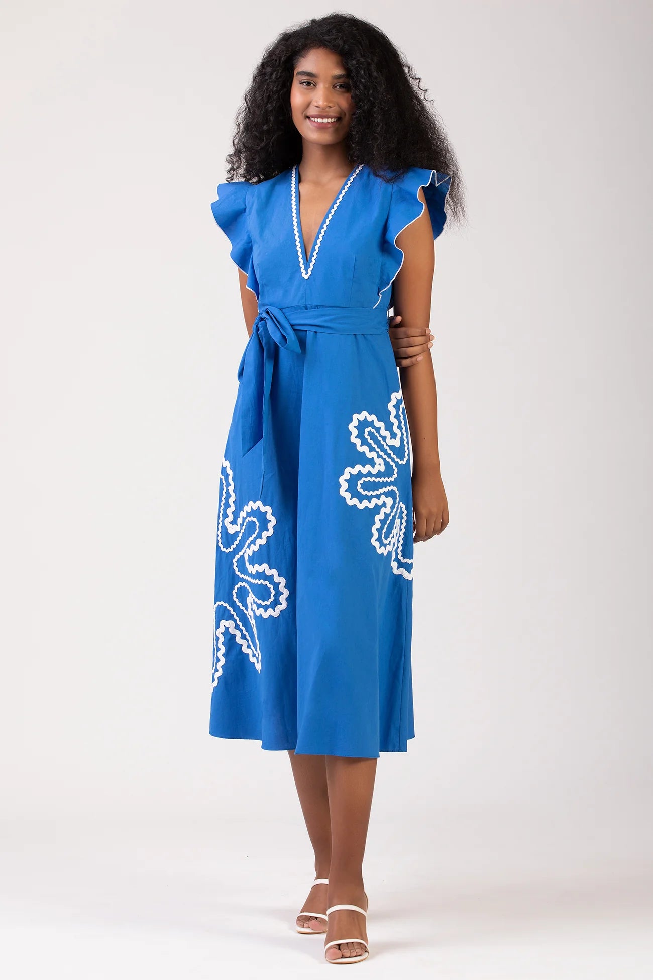 Celina Moon Meaghan Midi Dress - Yara Ocean Celina Moon Meaghan Midi Dress - Yara Ocean
