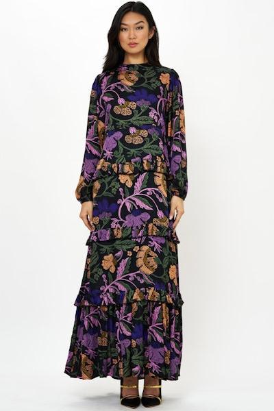 oliphant long sleeve dress Oliphant Mock Neck Maxi