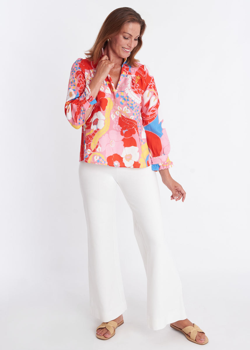 ARTS&SCIENAE 『Slip on blouse』 CUPSHE Women Eyelet Long Sleeve Tops Shirts Dressy Hollow Out