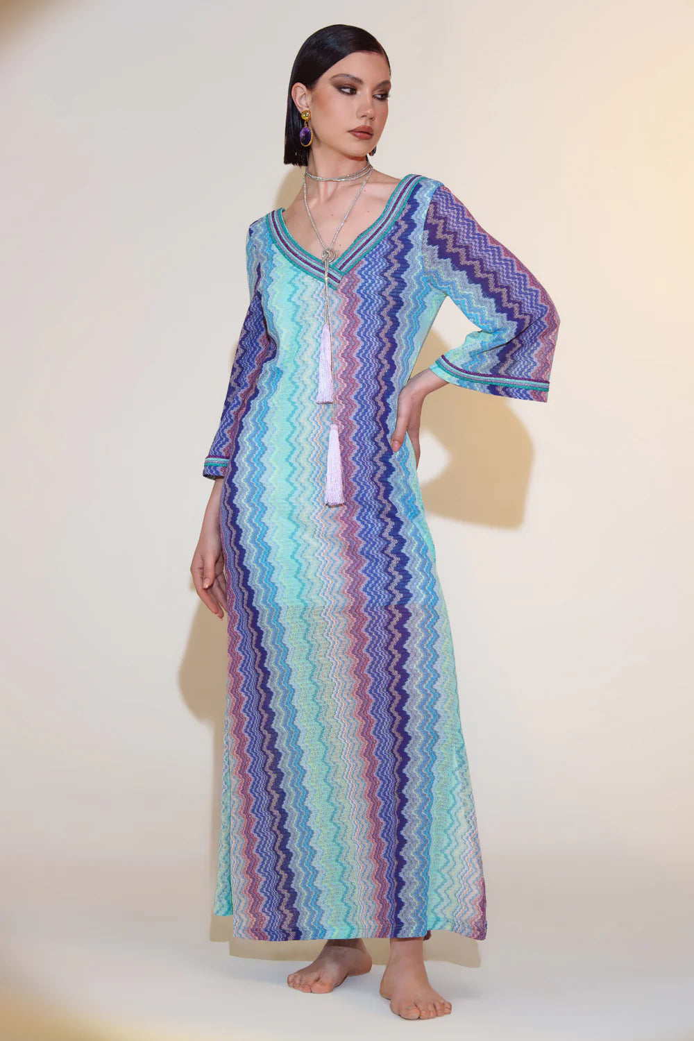 elenor maxi dress Elanor Maxi Dress Pale Blue Print
