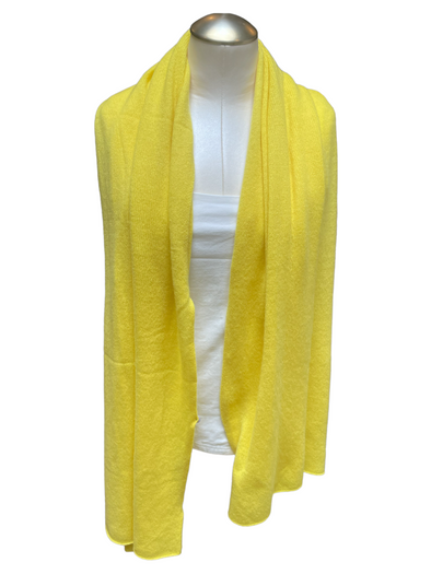 Pure Amici Cashmere Wrap - Canary Yellow