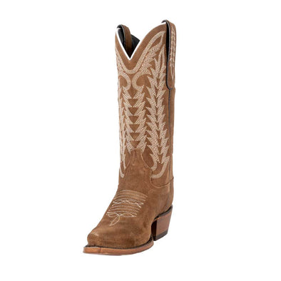 Caborca Silver Tracy Cowboy Boots - Gamuza/Arena