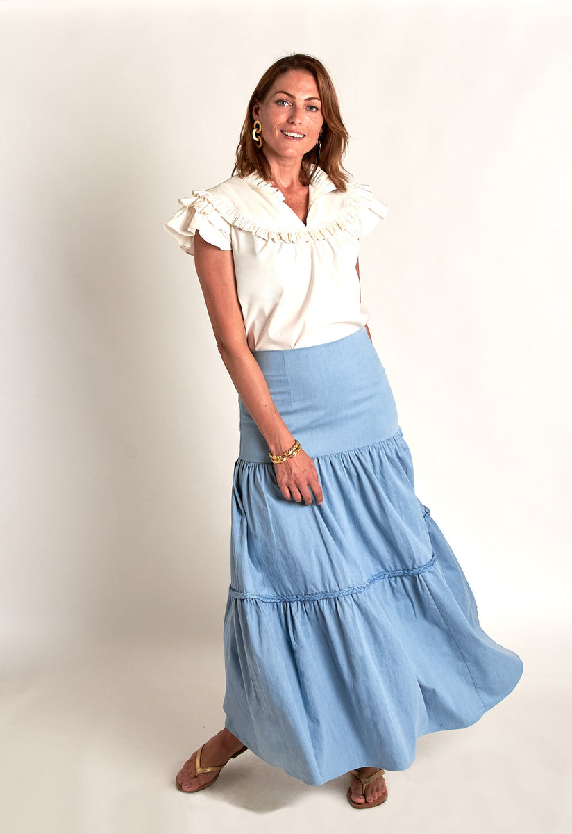 Samana Skirt - Chambray