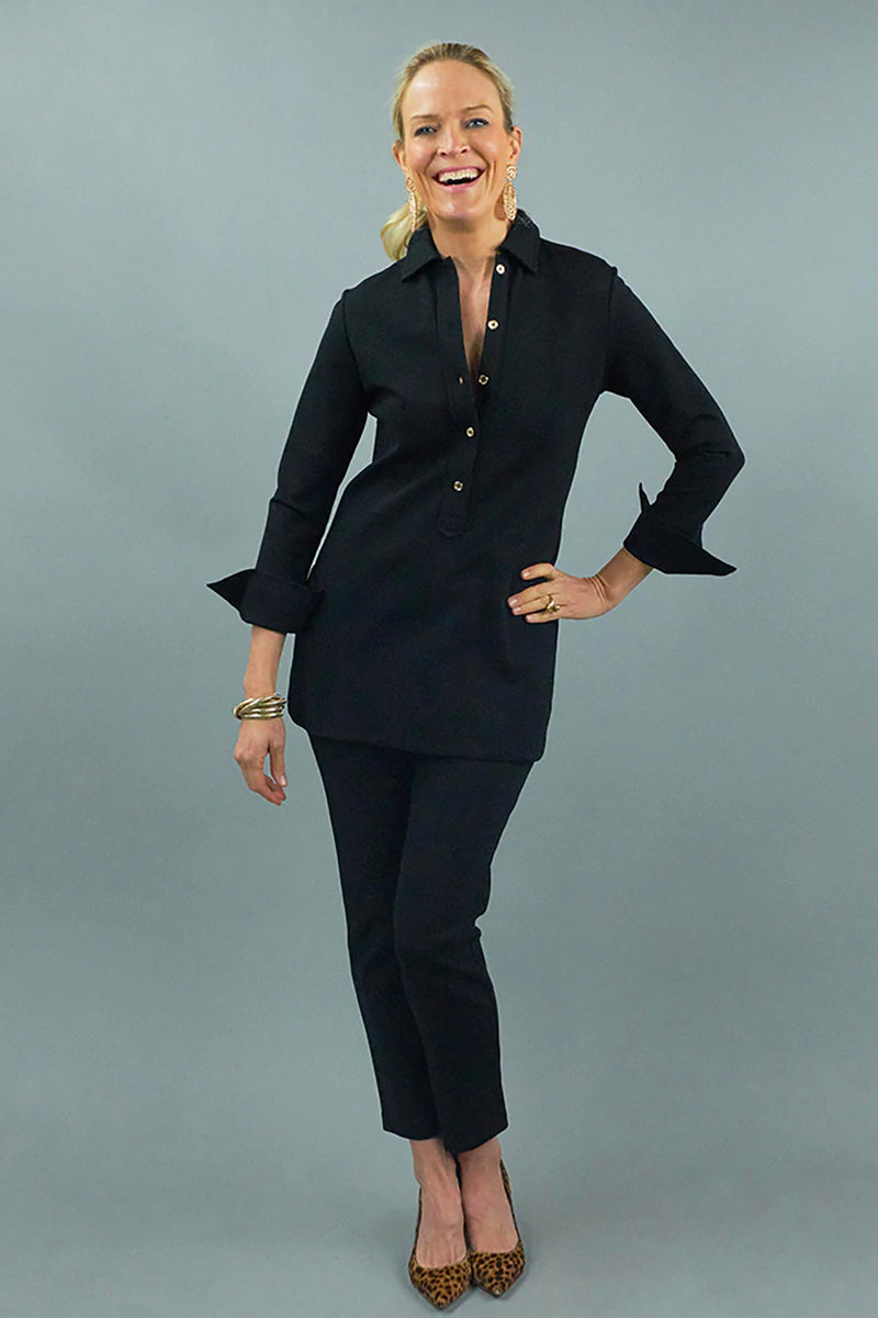 Ivy Tunic - Black Ponte – CK Bradley
