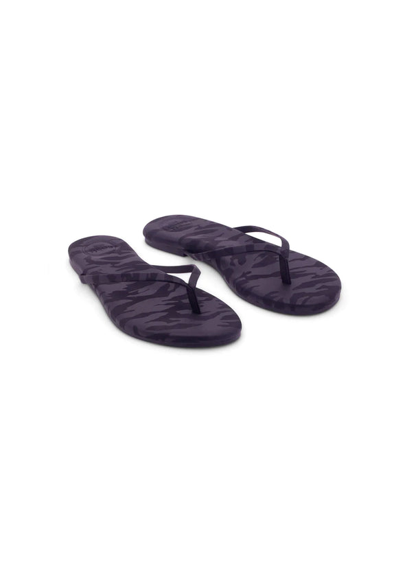 Solei Sea Indie Thong Sandal - Camo Metallic Black