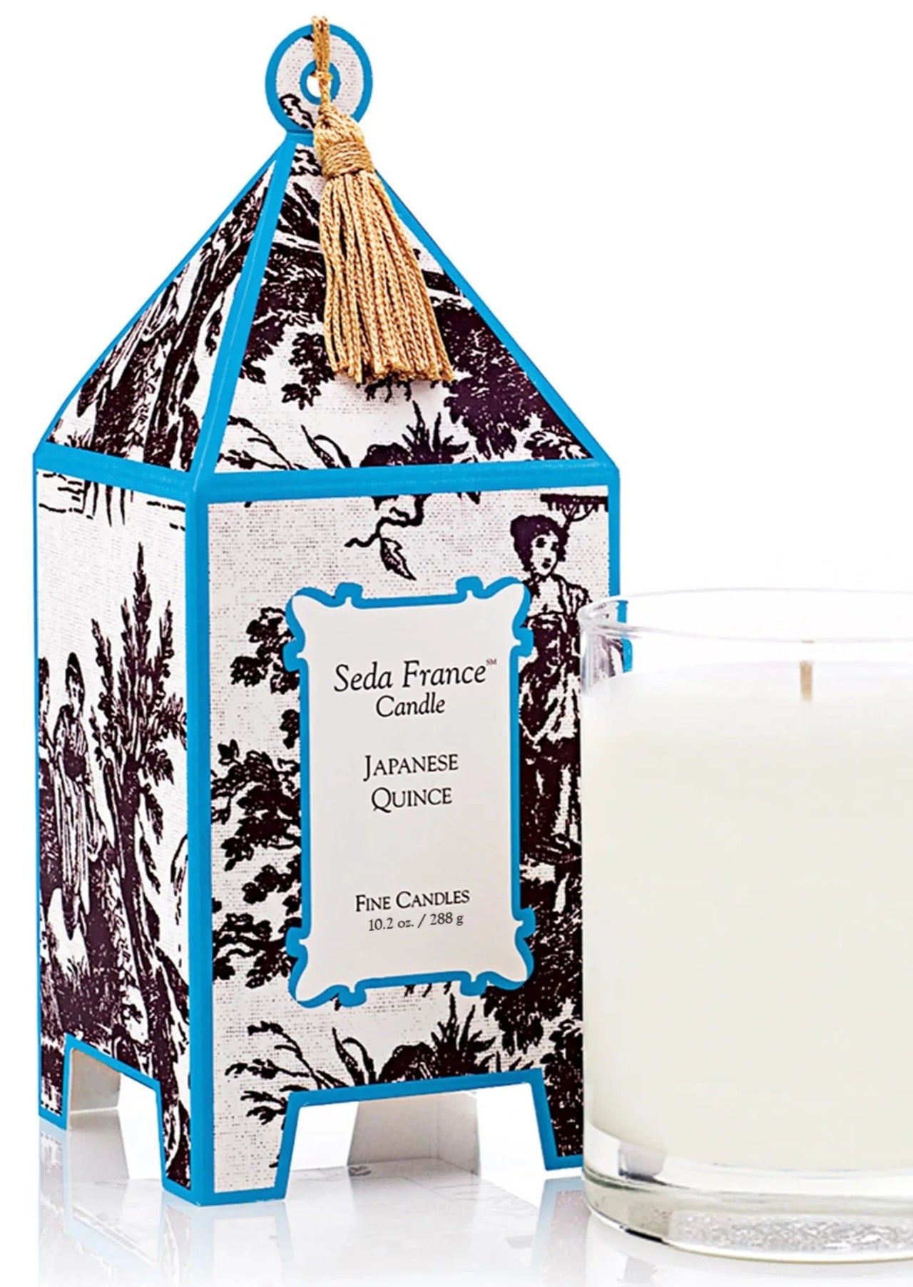 Seda France Toile Pagoda Candle - Japanese Quince