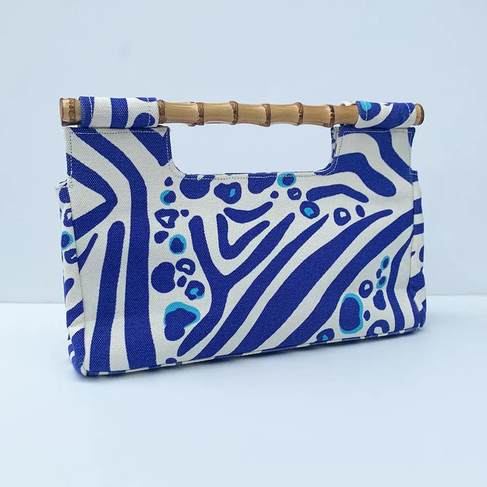 Lillibridge Bamboo Clutch - Zebra Cat