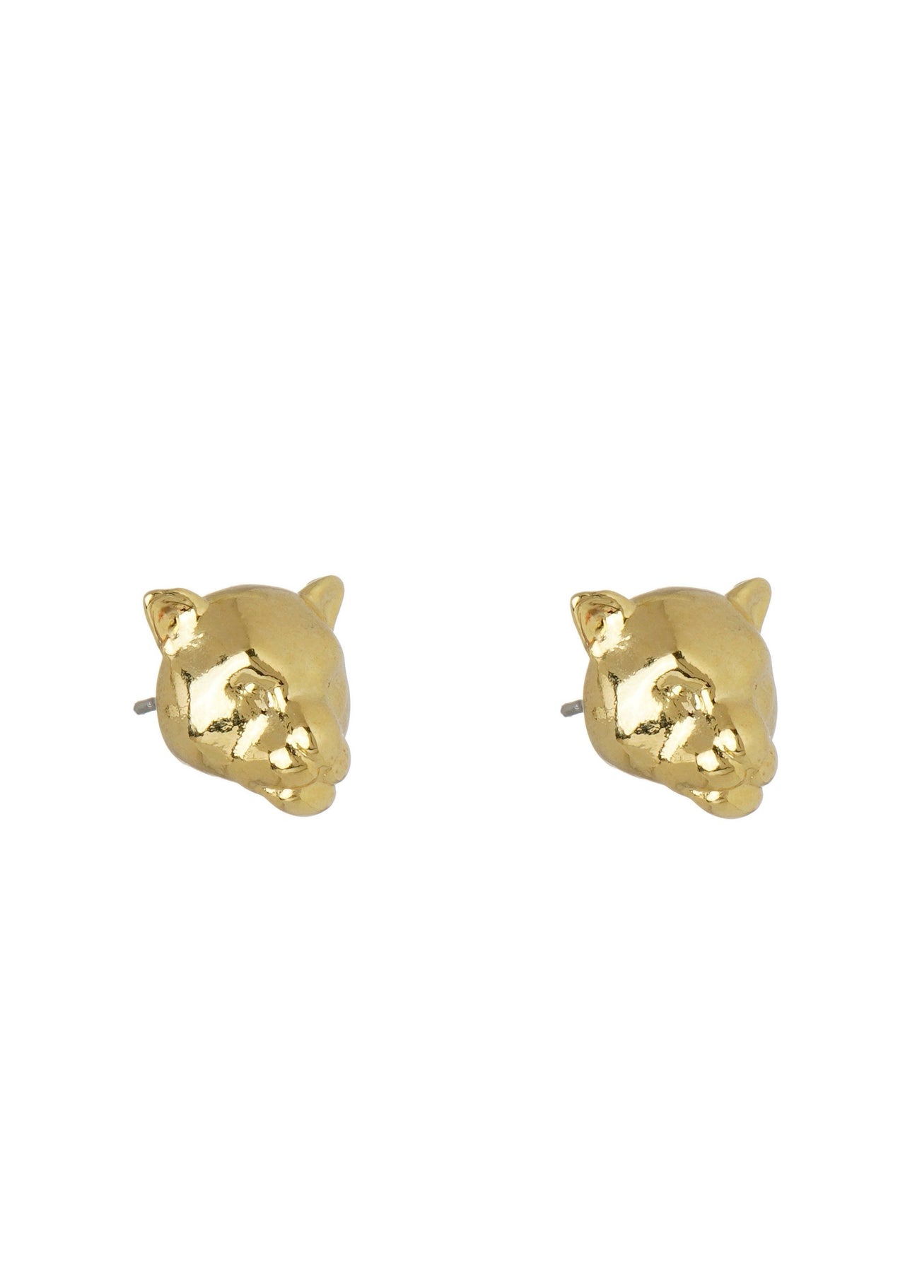 Nadia Gimenes Leopard Button Mini Earring - Gold