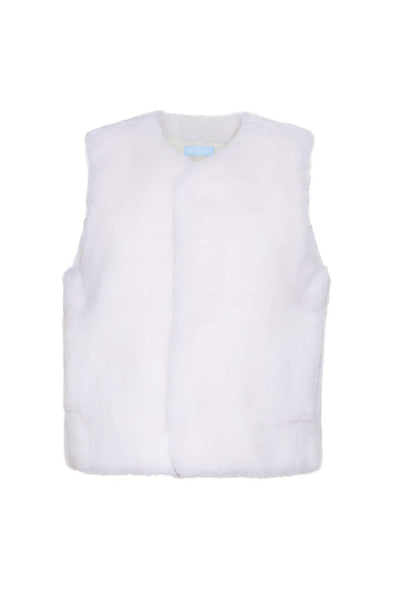 Burgess Shearling Vest - Vanilla