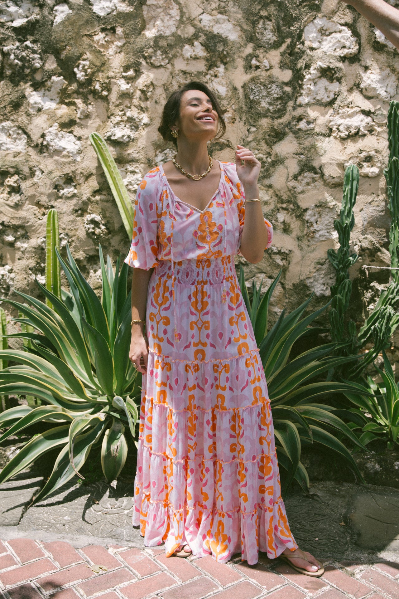Skemo Sumba Montana Long Dress - Pink