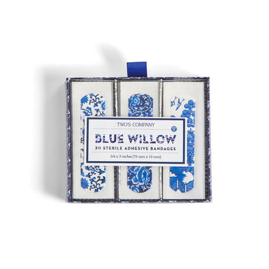 Two's Company Blue Willow 30 Piece Bandages Gift Box