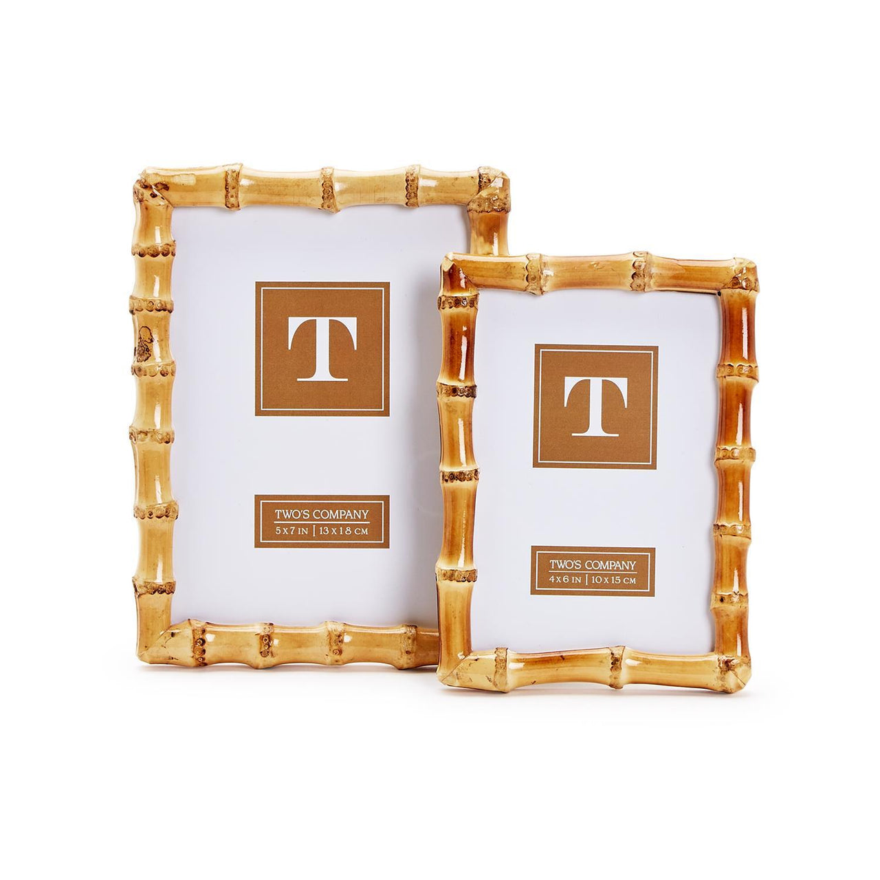 Two's Company Blonde Bamboo Photo Frame - Various