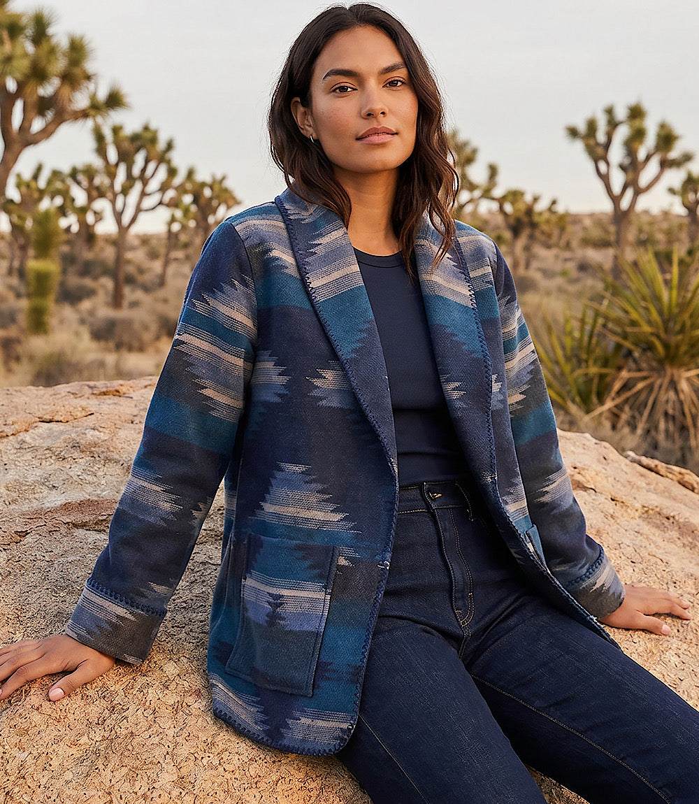 Karen Kane Ranch Jacket - Navy Combo