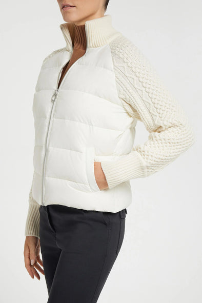 Anatomie Sweater Puffer Jacket - Ivory