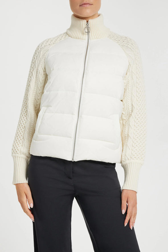 Anatomie Sweater Puffer Jacket - Ivory