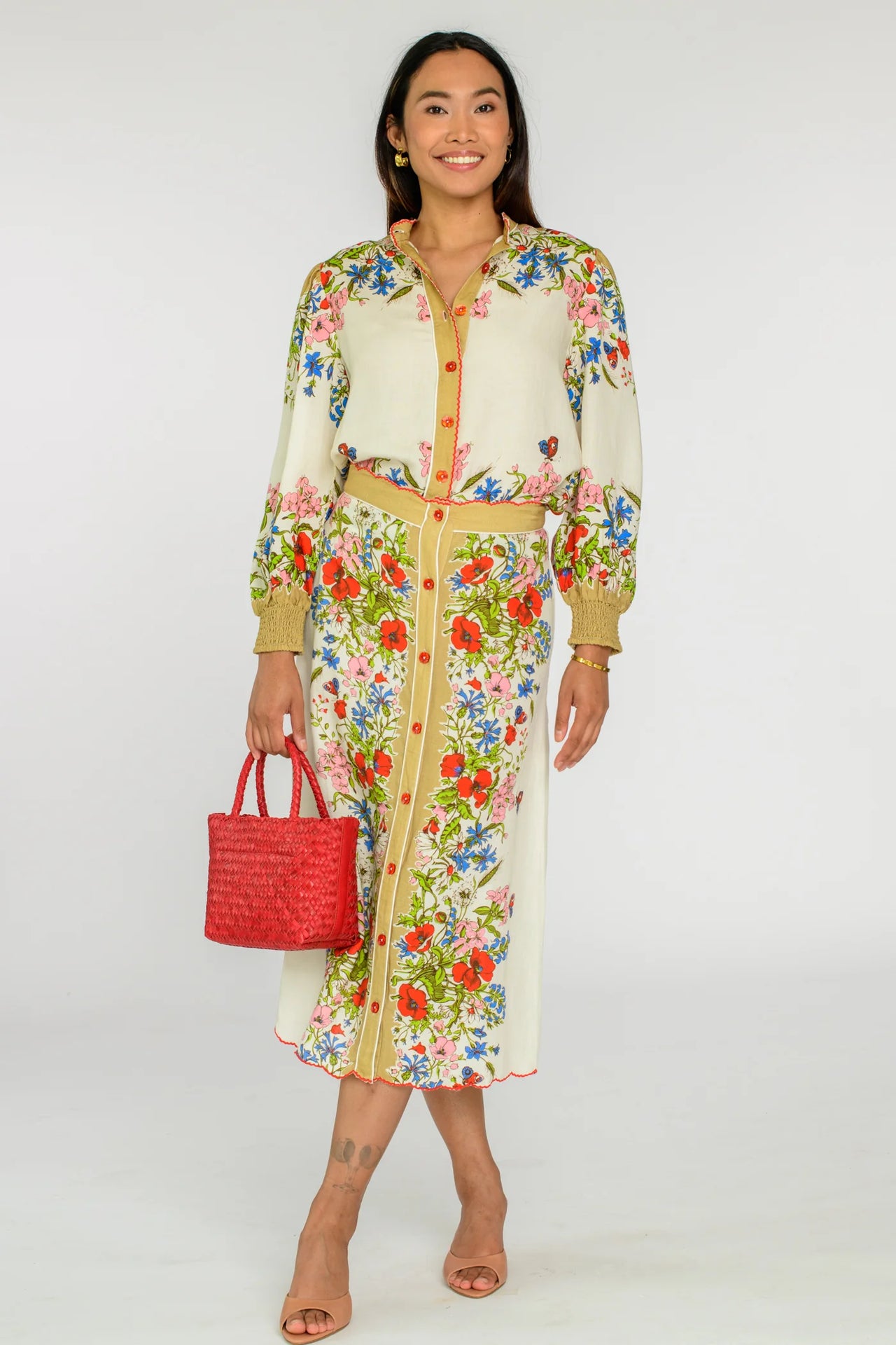 Elizabeth James Frannie Skirt - Butterfly Garden