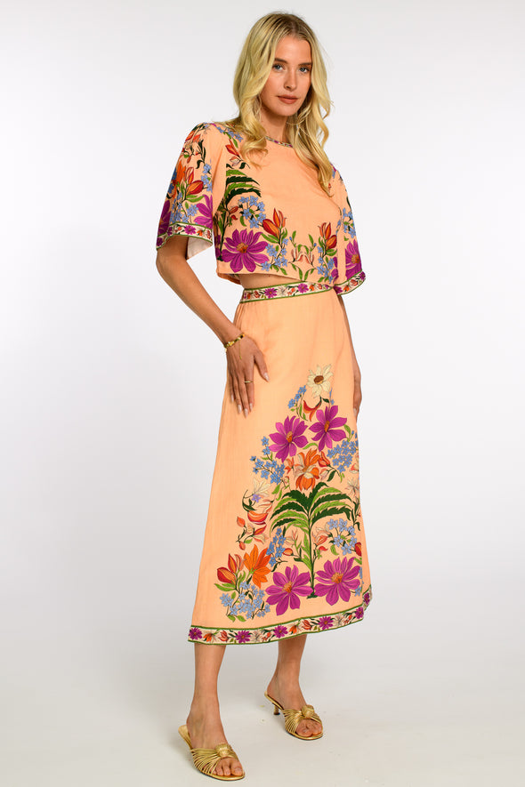 Elizabeth James Paloma Top - Tapestry Peach