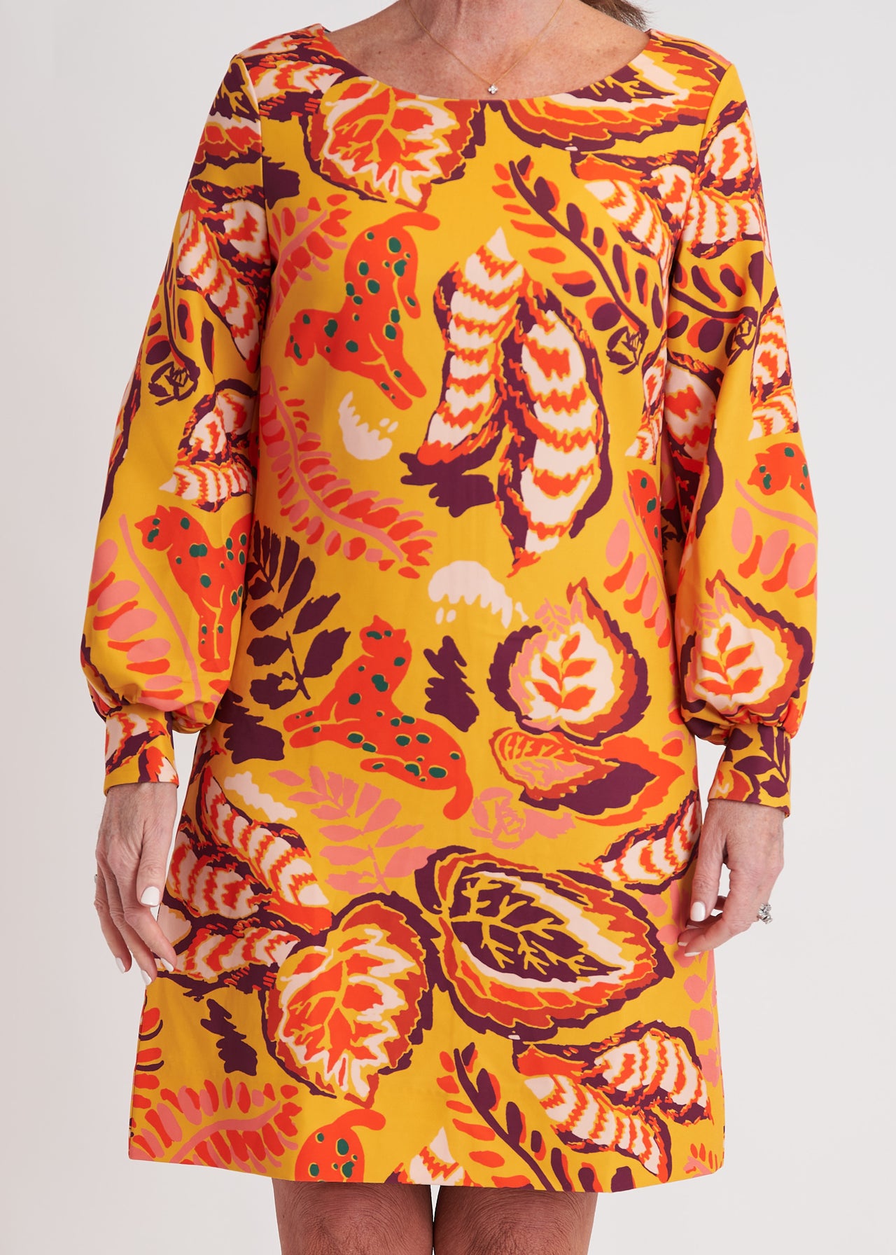 Merrick Dress - Puma Marigold SAMPLE