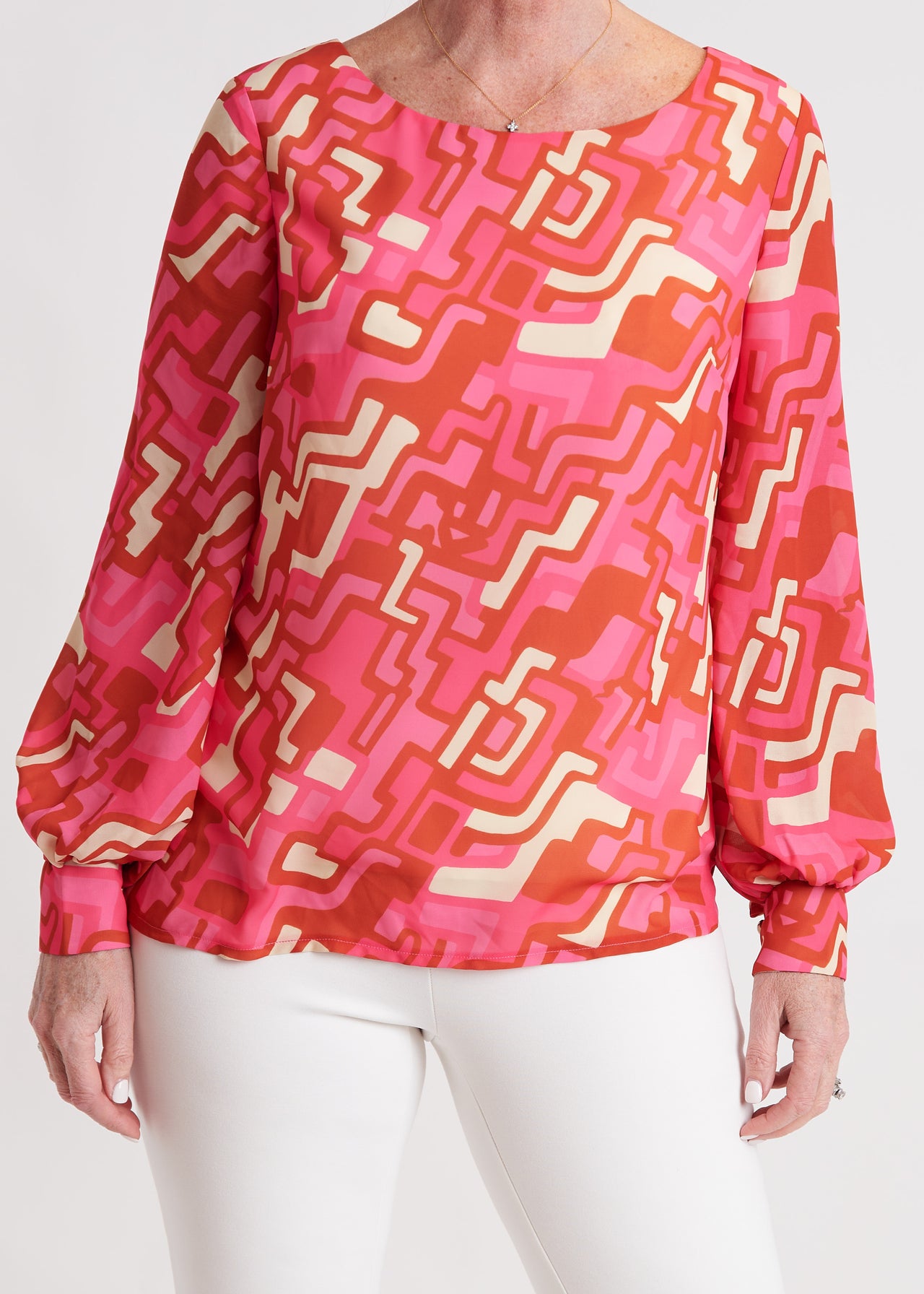 Peachtree Blouse - Barcelona Pink SAMPLE