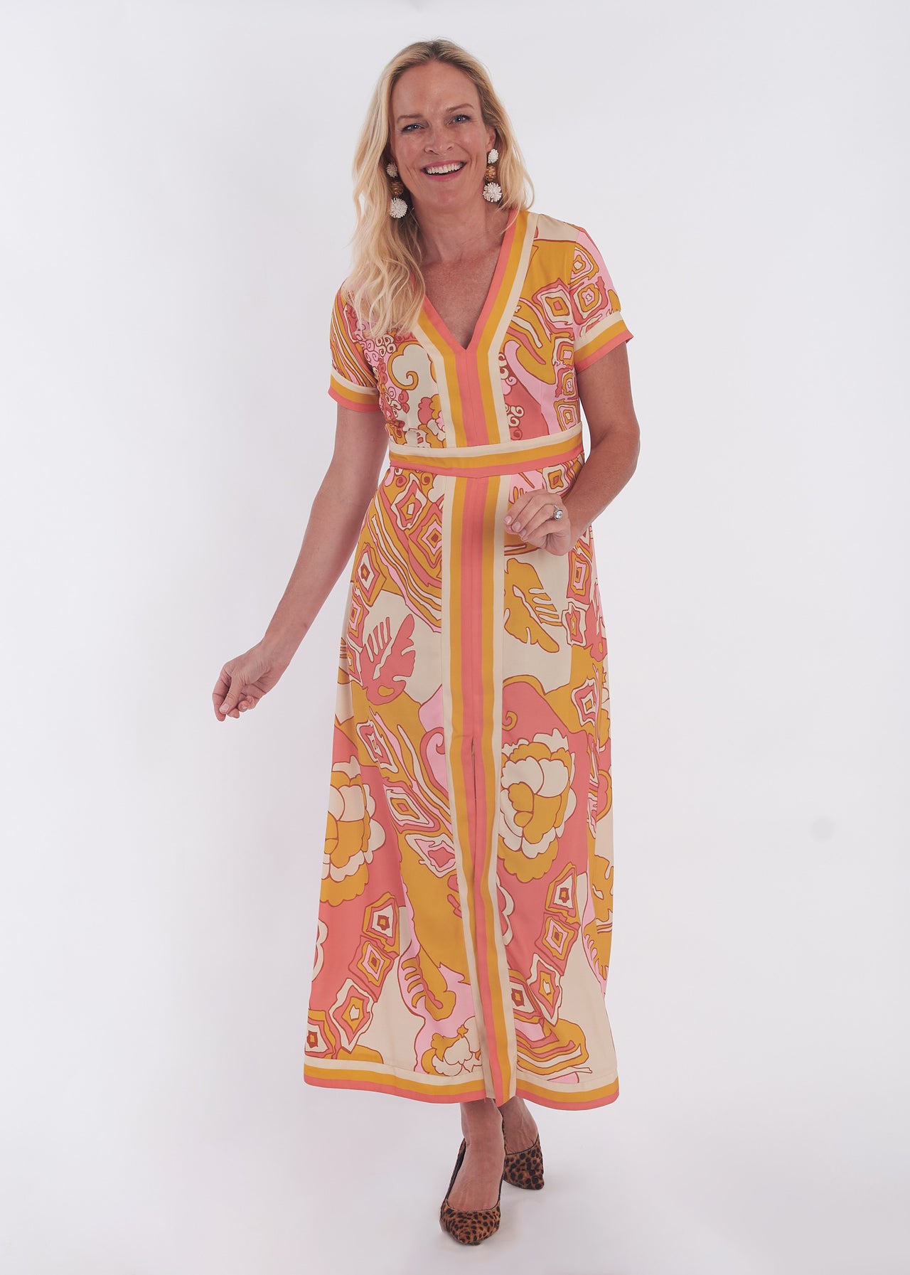 Leland Dress - Whirlwind Marigold