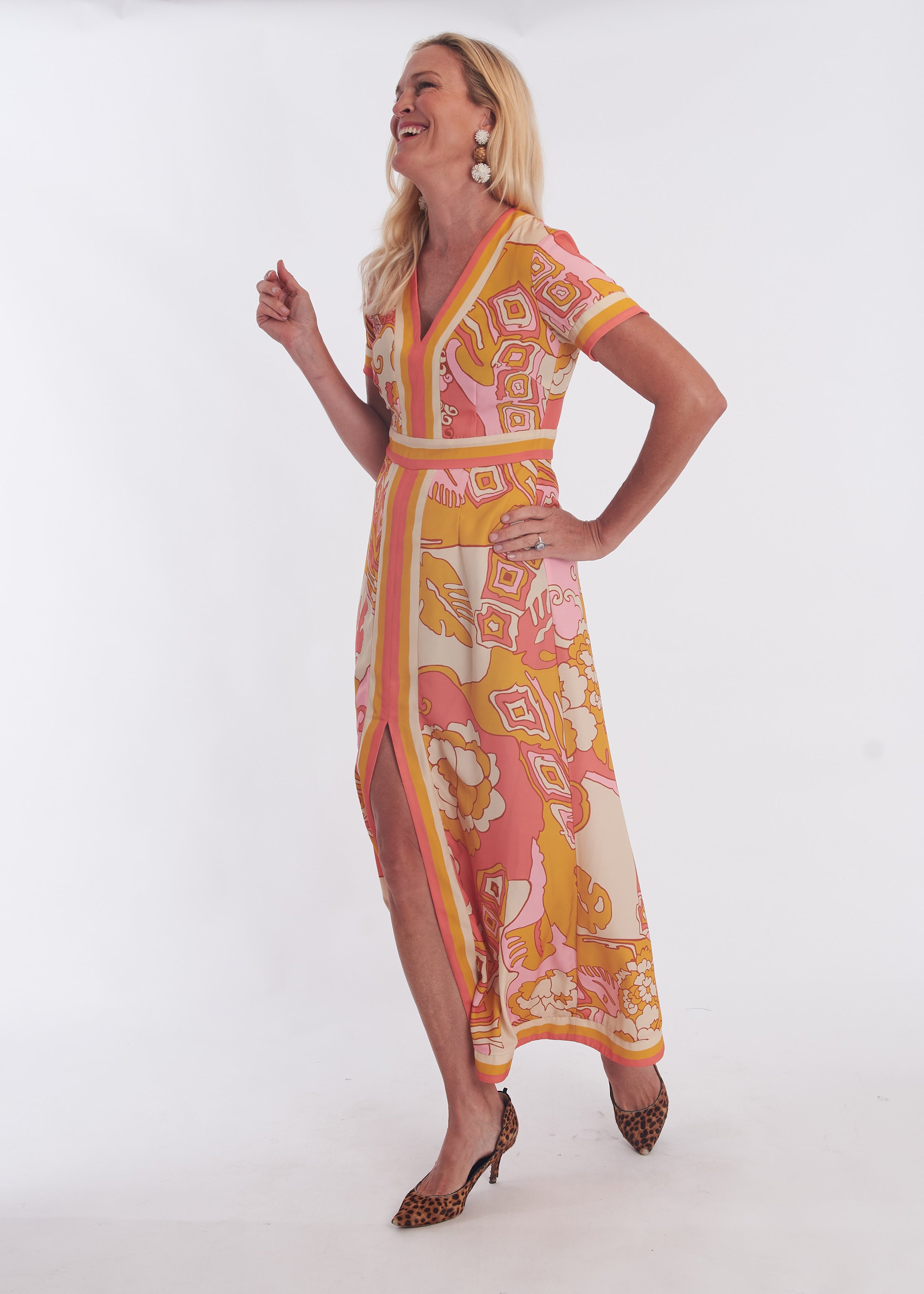 Leland Dress - Whirlwind Marigold – CK Bradley