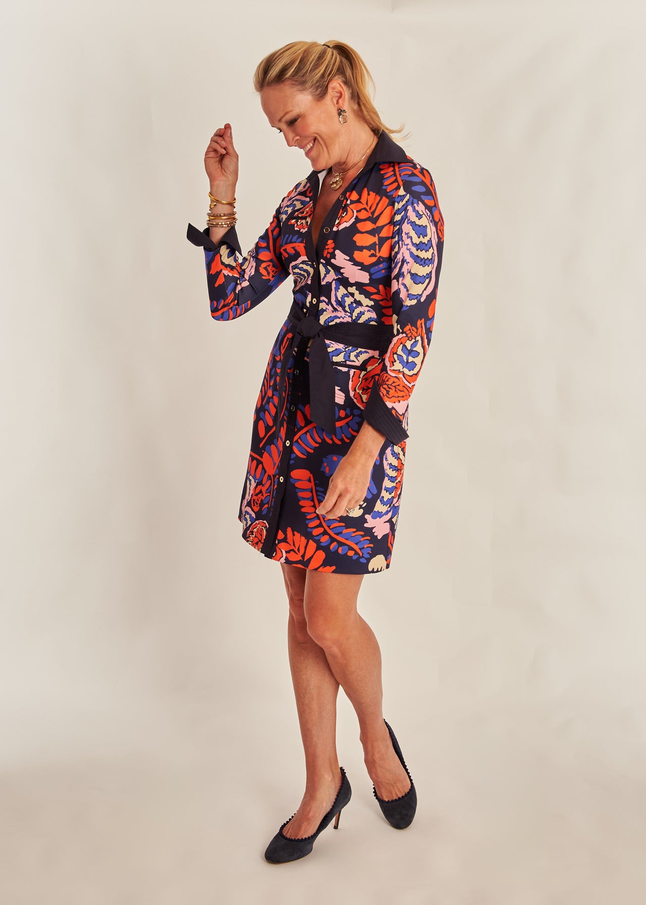 Midori Shirtdress - Puma Navy