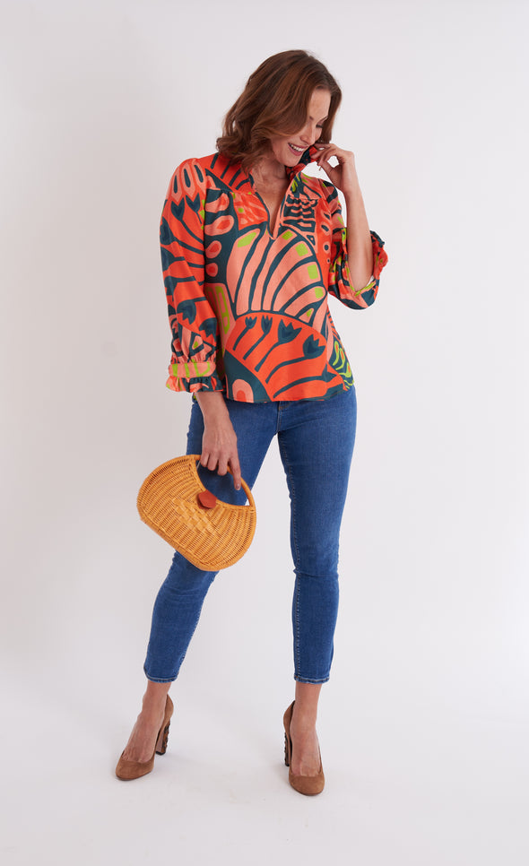 Aspen Blouse - Paddle Pumpkin