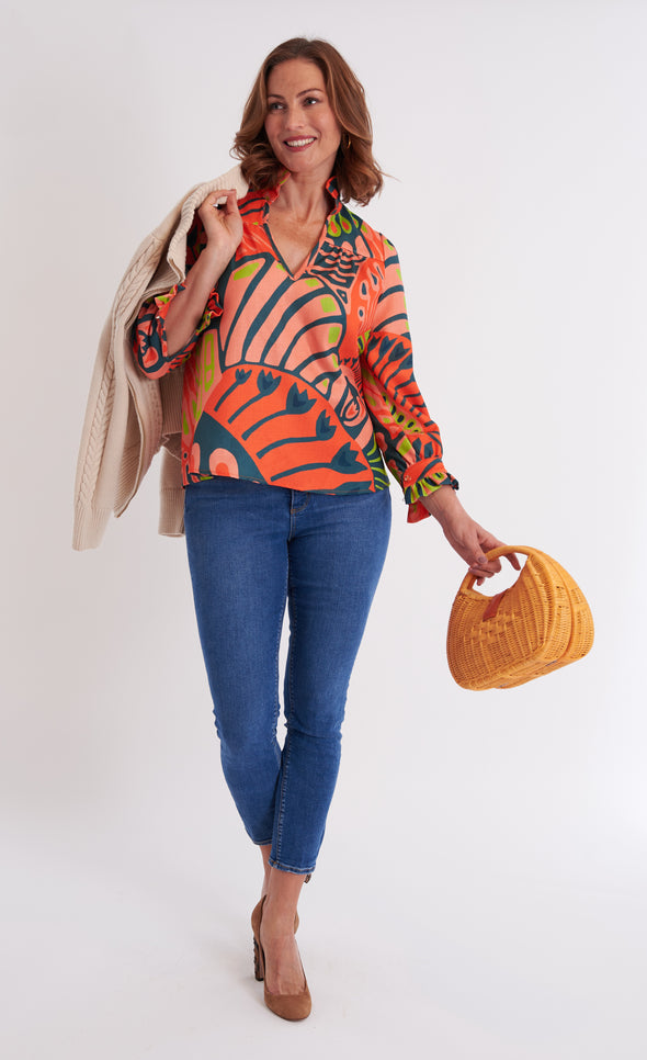 Aspen Blouse - Paddle Pumpkin