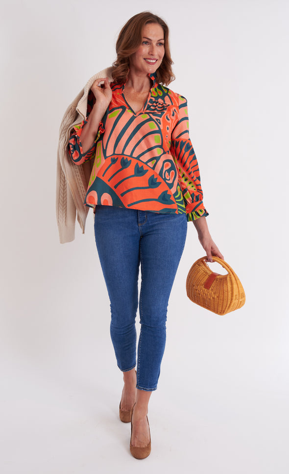 Aspen Blouse - Paddle Pumpkin