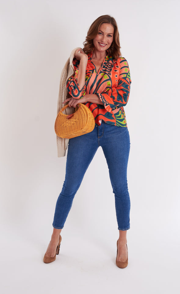 Aspen Blouse - Paddle Pumpkin