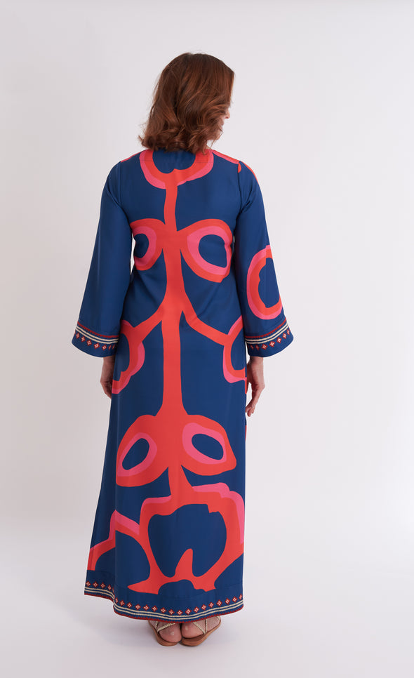 Crispell Caftan - Ocean Fire