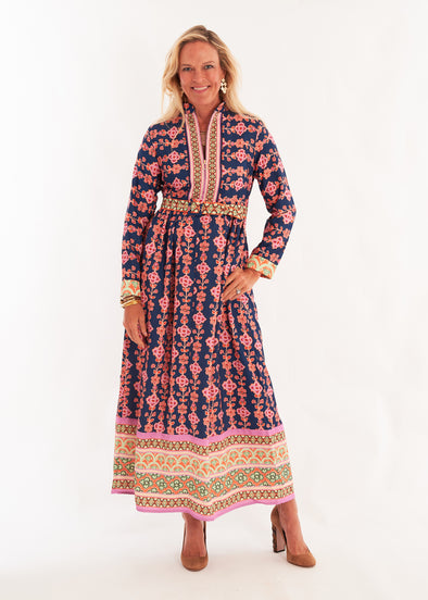 Lane Dress - Serendipity Blue Multi