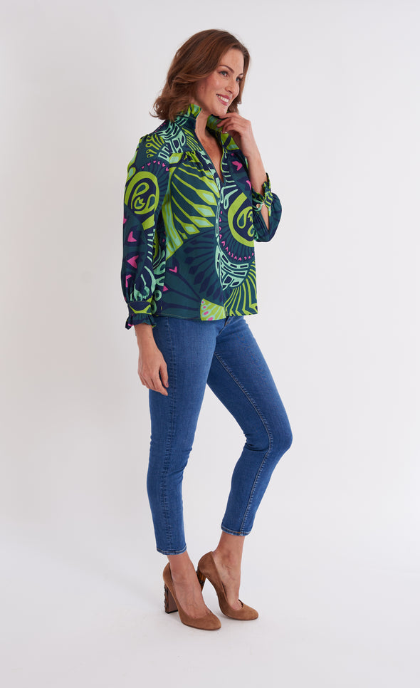 Aspen Blouse - Paddle Celadon