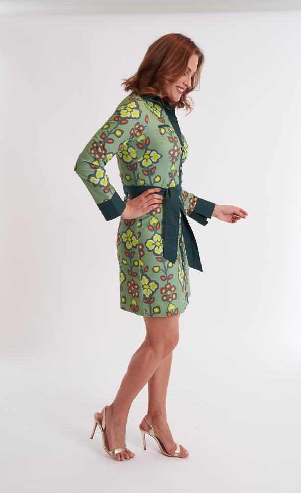 Midori Shirtdress - Serendipity Moss