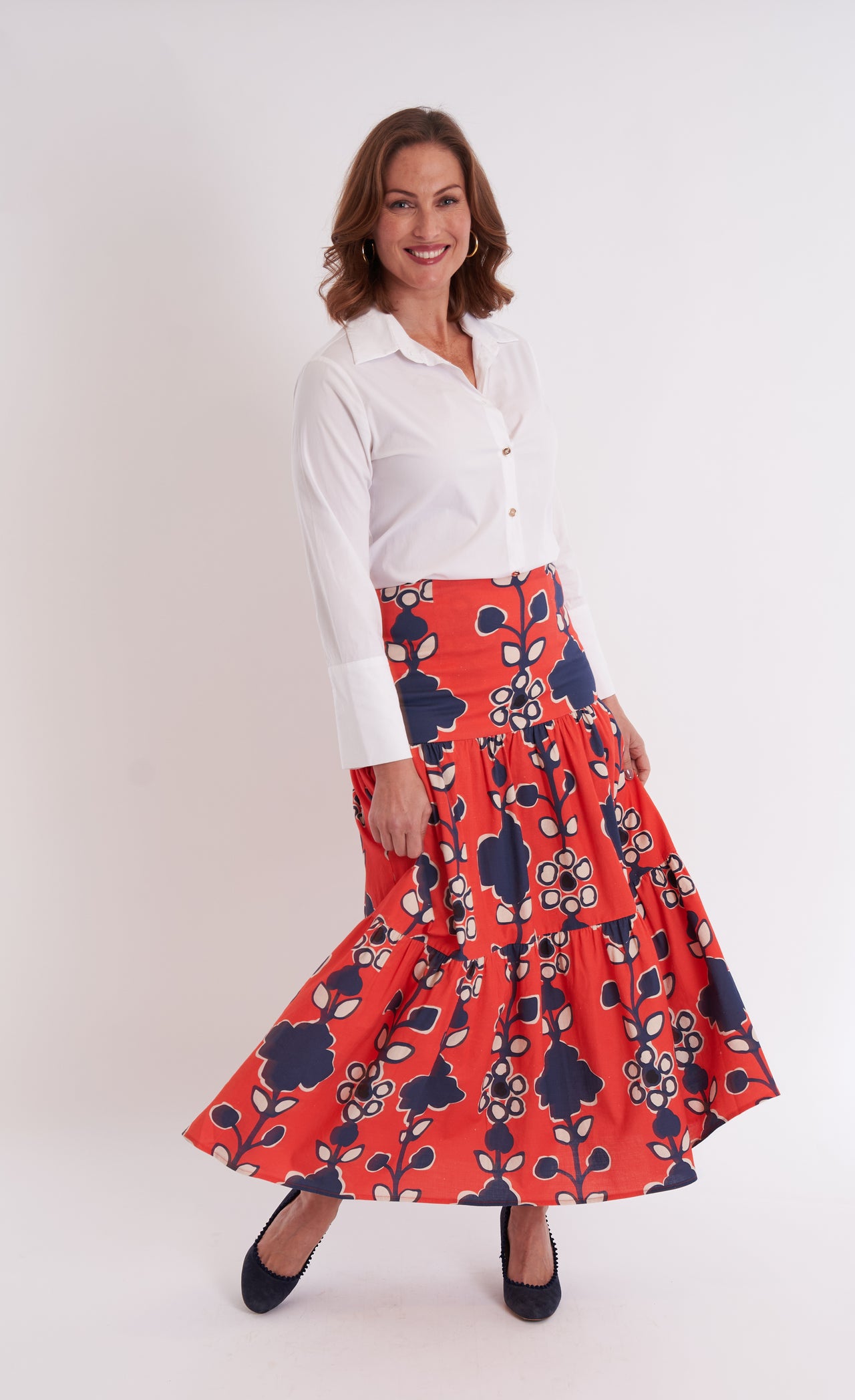 Samana Skirt - Serendipity Crimson