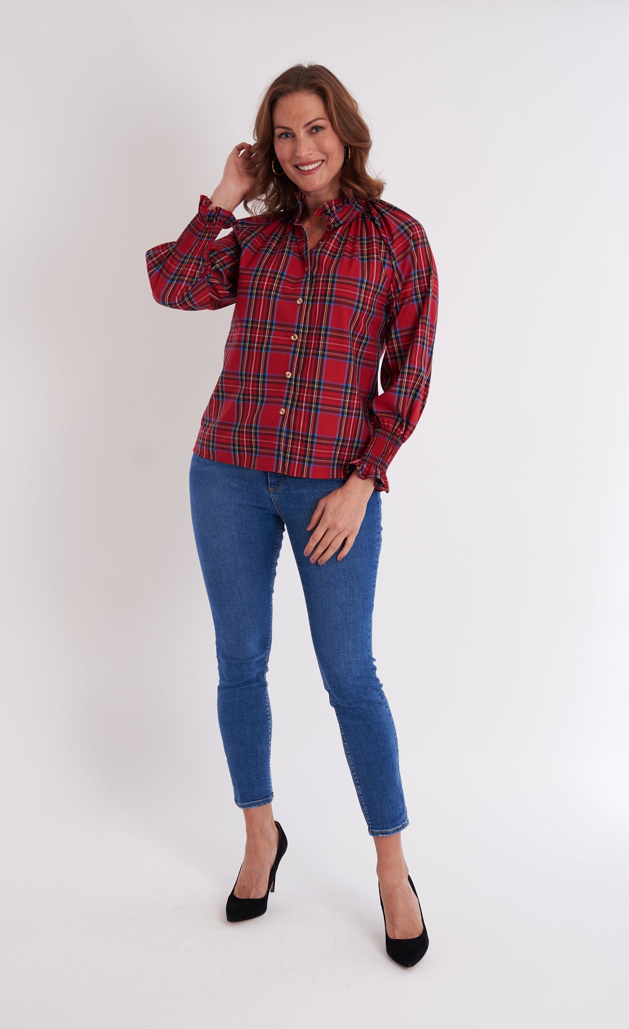 Frau Blouse - Royal Stewart