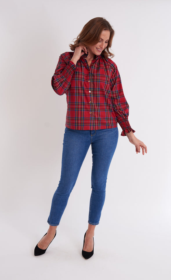 Frau Blouse - Royal Stewart