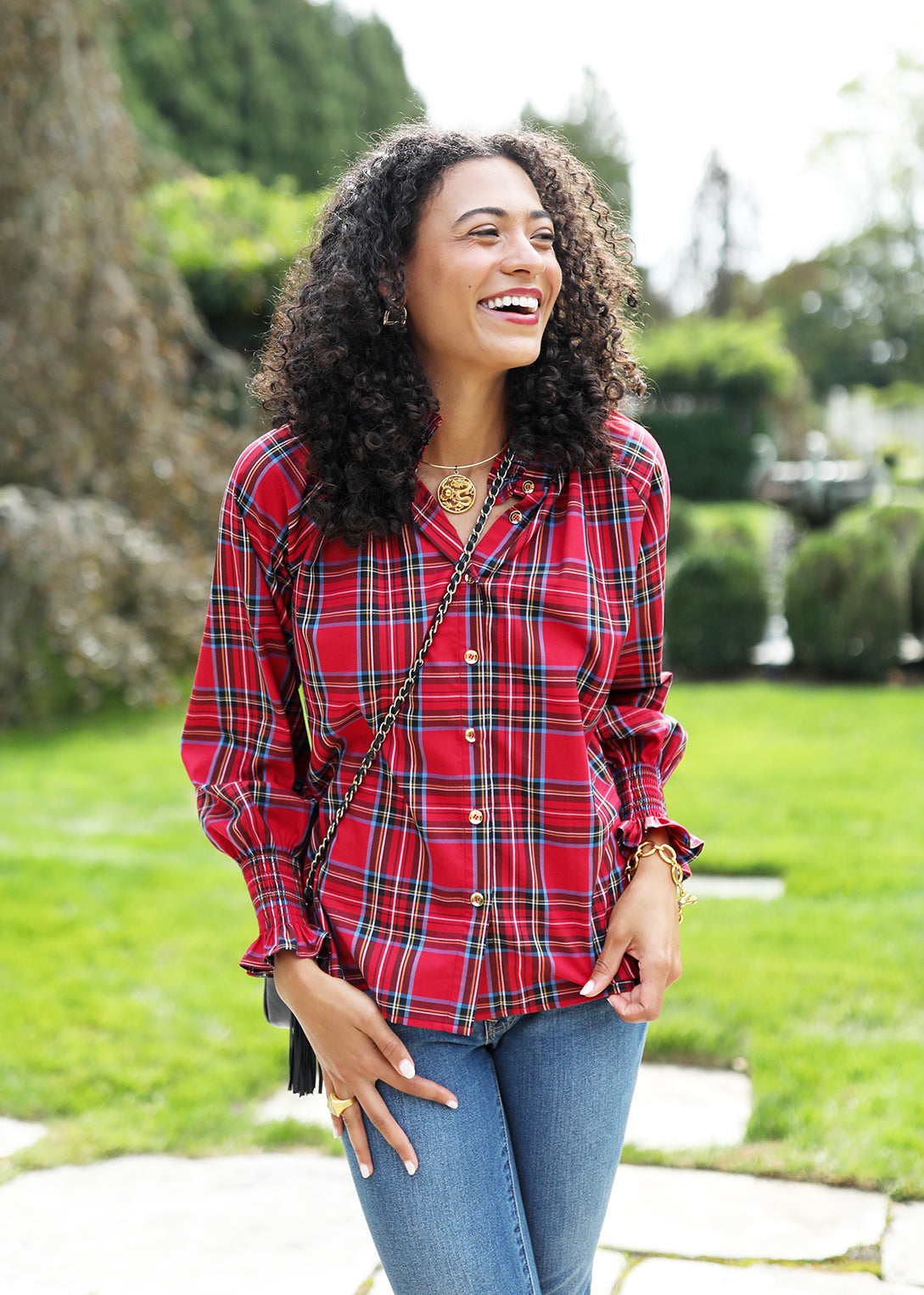 Frau Blouse - Royal Stewart