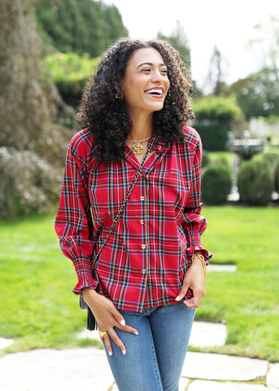 Frau Blouse - Royal Stewart