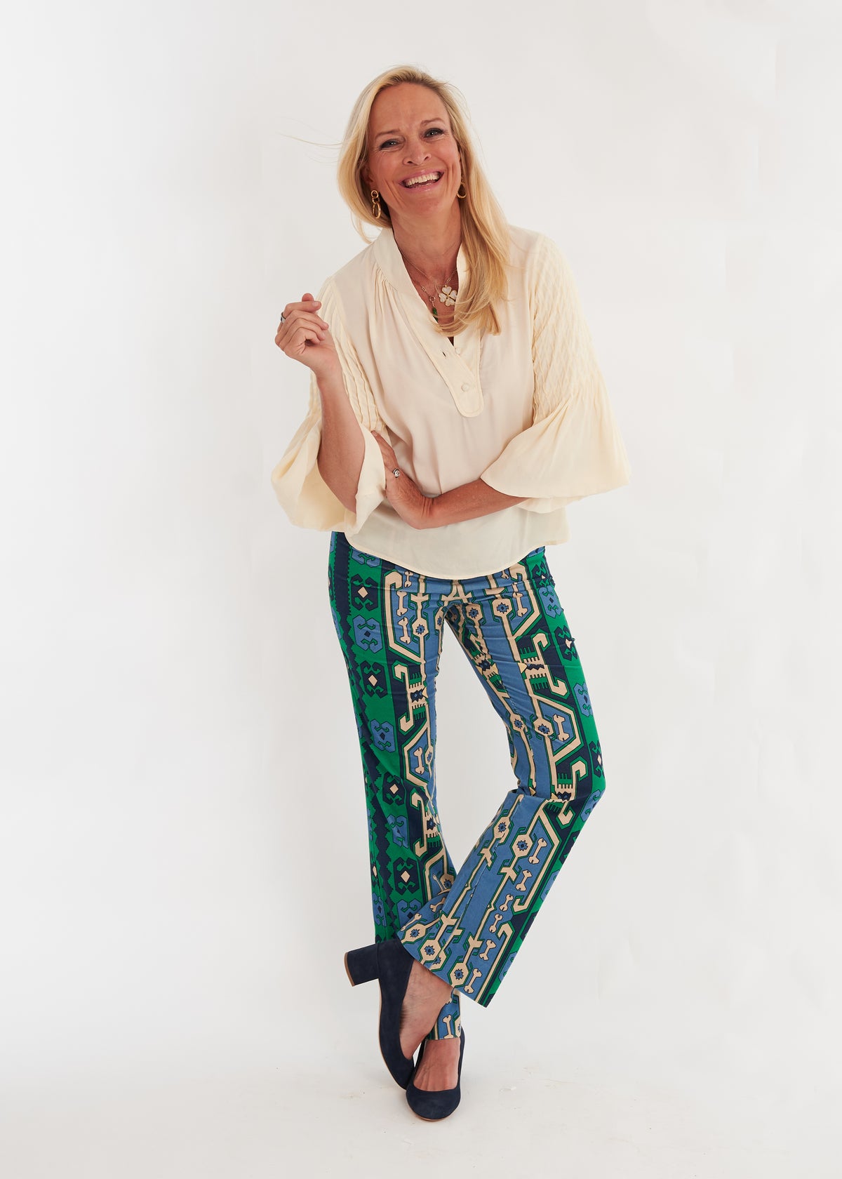 Meister Pant - Kilim Blue Steel
