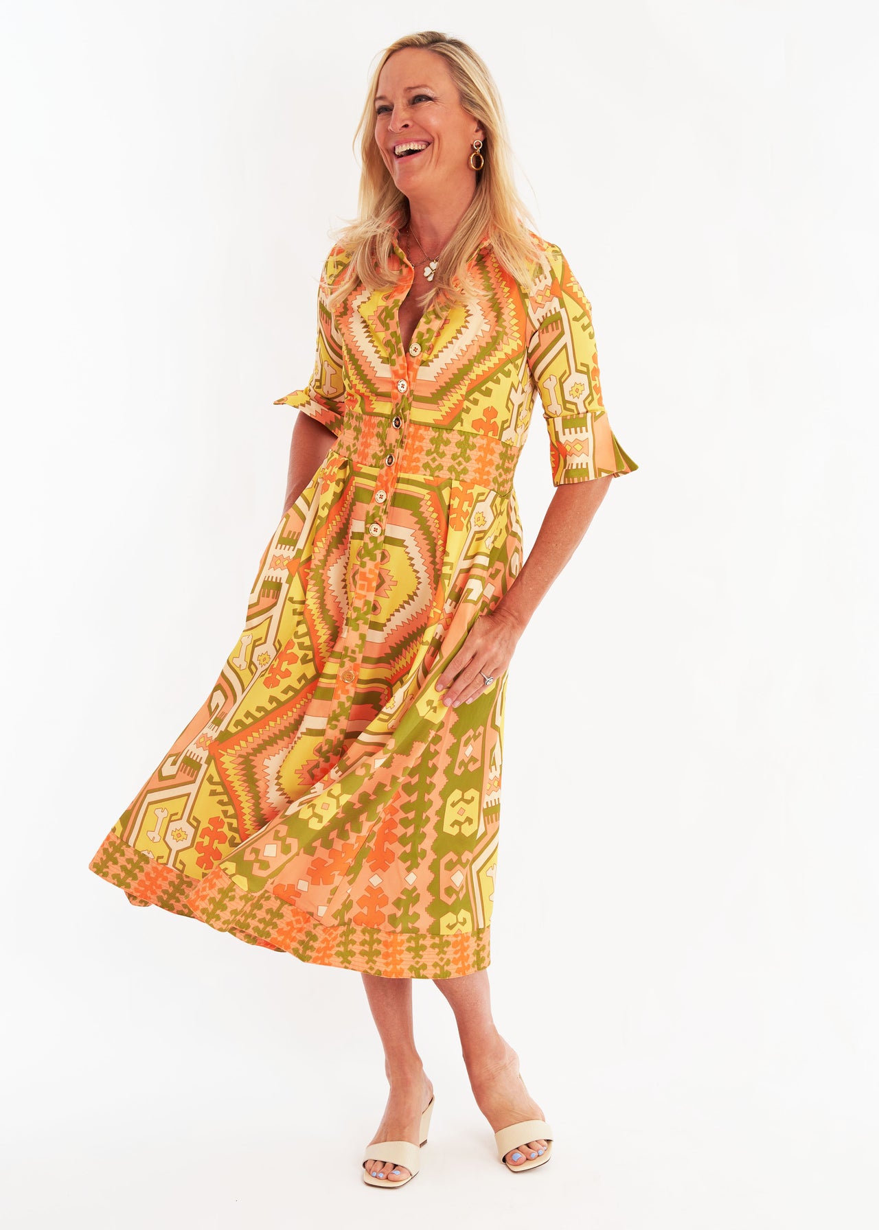 Monaco Dress - Kilim Squash