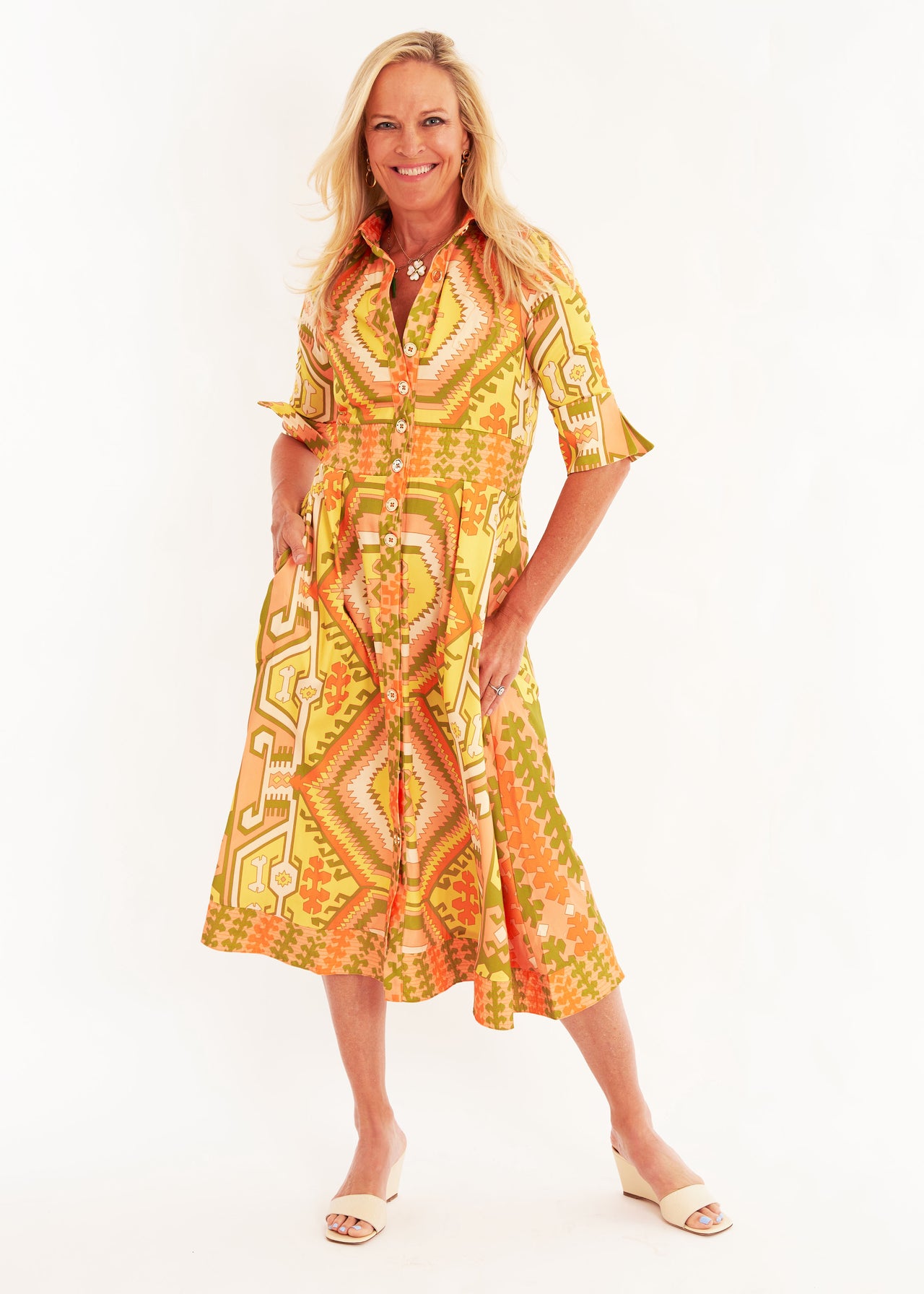 Monaco Dress - Kilim Squash