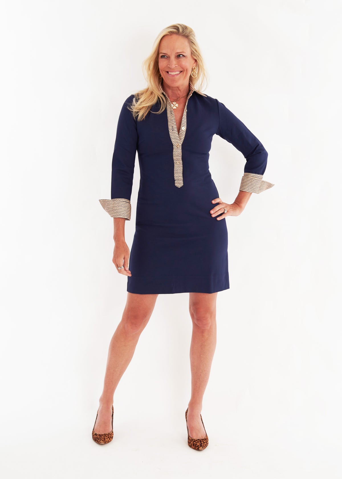 Ivy Dress - Navy