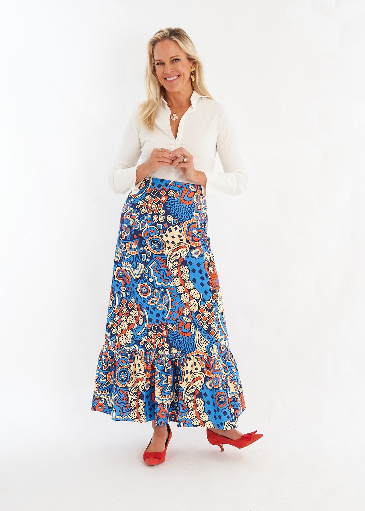 Hostess Skirt - Hemingway Sun River