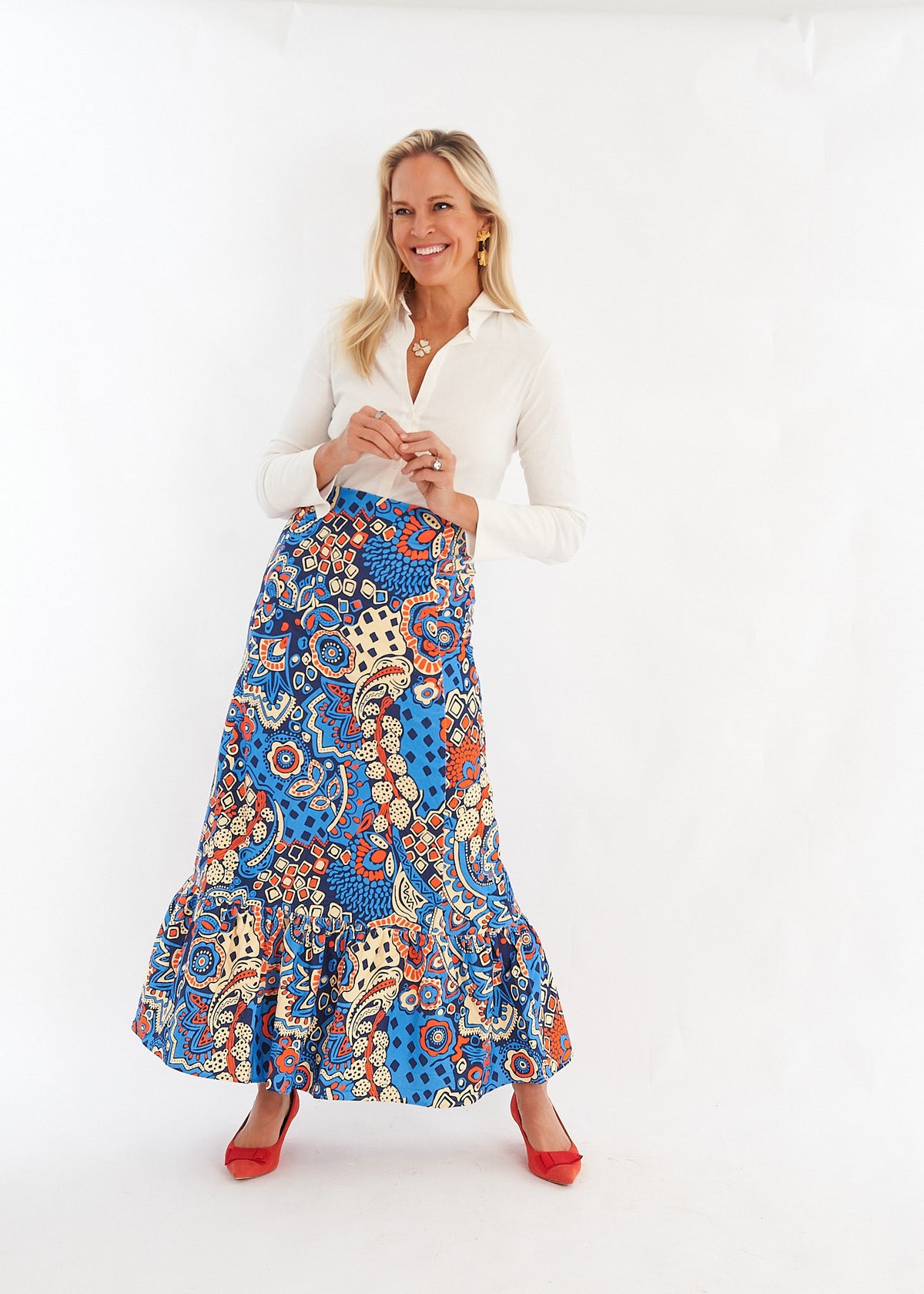 Hostess Skirt - Hemingway Sun River