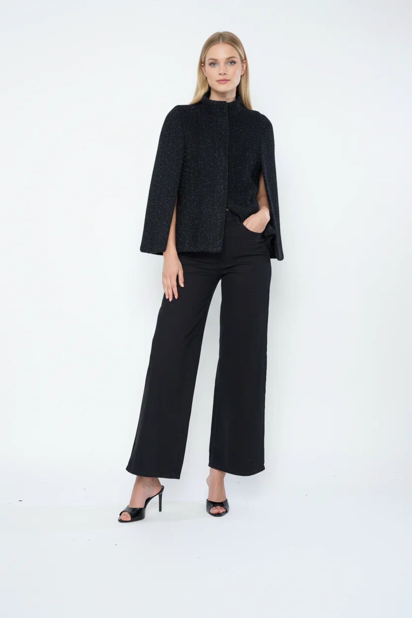 Flora Bea Misha Cape - Sable Black