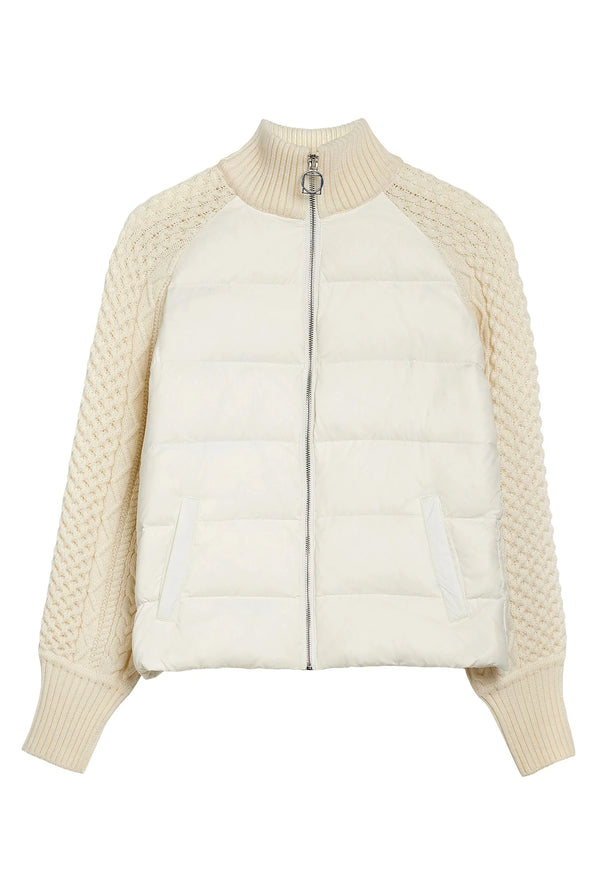 Anatomie Sweater Puffer Jacket - Ivory