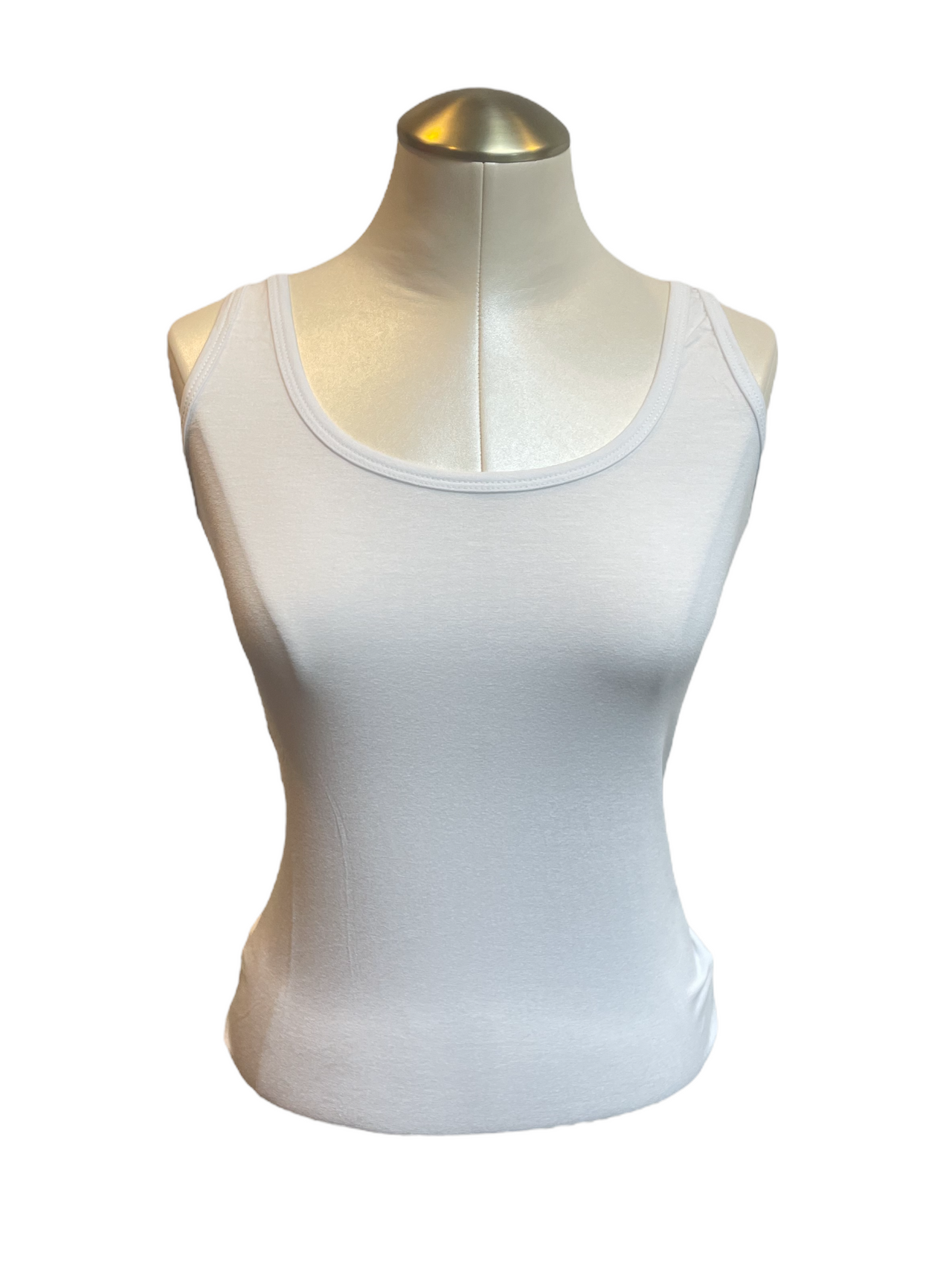 Suzy D Diana Jersey Tank Top - White