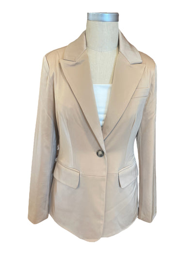 Dolce Cabo Satin Blazer - Champagne